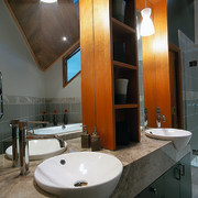 Inner view of the master bathroom - Inner bathroom, interior design, room, black