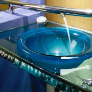 Bathroom with a hand basin - Bathroom with sink, swimming pool, water, blue