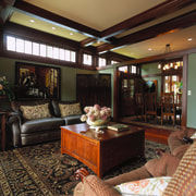 View of a living area - View of ceiling, home, interior design, living room, lobby, room, black, brown