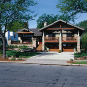 Exterior view of this entrance driveway - Exterior cottage, estate, facade, home, house, neighbourhood, property, real estate, residential area, suburb, tree