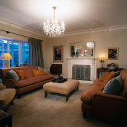 A view of the lounge area with sofa bedroom, ceiling, estate, home, interior design, living room, property, real estate, room, wall, window, brown, black