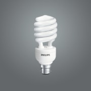 Close up view of the Phillips Tornado light product, product design, gray