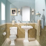 View of this bathroom - View of this bathroom, bathroom accessory, bathroom cabinet, floor, interior design, plumbing fixture, room, sink, tap, gray, white