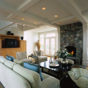 View of the living area - View of ceiling, home, interior design, living room, real estate, room, wall, gray