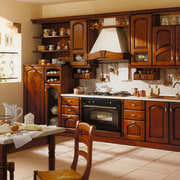 View of this classical kitchen - View of cabinetry, countertop, cuisine classique, furniture, interior design, kitchen, brown