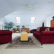 View of the lounge area - View of ceiling, couch, furniture, home, interior design, living room, property, real estate, room, suite, gray