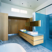 View of this vanity unit - View of architecture, bathroom, floor, interior design, product design, room, white