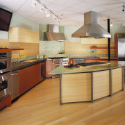 View of this kitchen - View of this cabinetry, countertop, cuisine classique, floor, flooring, hardwood, interior design, kitchen, laminate flooring, wood, wood flooring, orange