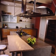 View of this kitchen - View of this cabinetry, ceiling, countertop, cuisine classique, interior design, kitchen, loft, black