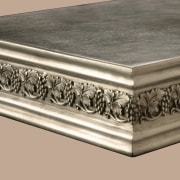 View of this countertop edging - View of material, metal, orange, gray