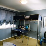 interior view of childs bedroom - interior view interior design, room, gray, black