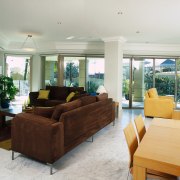 interior view of the living area in an estate, house, interior design, living room, property, real estate, room, window, gray