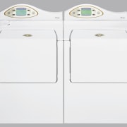 View of the laundry appliances - View of home appliance, product, product design, white