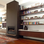 Interior view of shelving in lounge - Interior bookcase, furniture, institution, interior design, library, public library, shelf, shelving, white