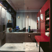 View of this bathroom - View of this bathroom, ceiling, countertop, interior design, room, black