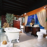 Interior view of bathroom - Interior view of bathroom, interior design, room, black, white