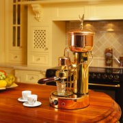view of n elecktra coffee machine - view countertop, interior design, kitchen, small appliance, orange, brown
