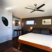 view of the simple and clean master bedroom bedroom, ceiling, home, interior design, real estate, room, suite, white, black