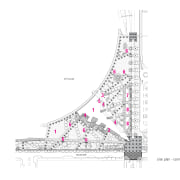 Legend plan of the esplanade area. - Legend area, diagram, line, plan, product design, structure, white