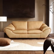 View of a living area, wooden flooring, large angle, couch, floor, furniture, interior design, living room, loveseat, product design, sofa bed, table, black