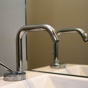 view of the zucchetti spin tapware - view plumbing fixture, product design, sink, tap, brown, gray