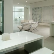 view of the dining table and bench seat architecture, countertop, floor, furniture, interior design, kitchen, product design, sink, table, tap, window, gray