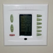 the sonance keypad  is hard wired into electronics, hardware, product design, weighing scale, gray