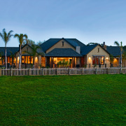 view of this new 509 sq metre  cottage, estate, facade, farmhouse, grass, home, house, land lot, landscape, mansion, property, real estate, residential area, sky, villa, teal, green