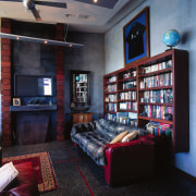 view of the  informal living area featuring home, interior design, living room, room, black