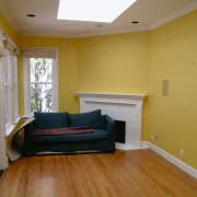 before shots of this narrow kitchen that is ceiling, floor, flooring, hardwood, home, house, interior design, laminate flooring, living room, property, real estate, room, wall, window, wood, wood flooring, brown