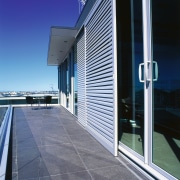A view of some cladding from Maxwells. - architecture, building, corporate headquarters, daylighting, daytime, facade, glass, house, real estate, sky, structure, window, gray, blue
