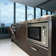 A view of some appliances by Miele. - interior design, kitchen, black, white, gray