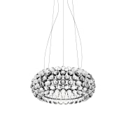 A view of a light by YLighting. - black and white, ceiling fixture, light fixture, lighting, product, product design, white