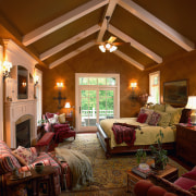A view of th master bedroom, brown walls, ceiling, home, house, interior design, living room, real estate, room, window, brown