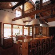 A view of some interior and exterior paints beam, ceiling, interior design, property, real estate, black