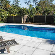 A view of some pavering by Jagas Paving. backyard, estate, house, leisure, outdoor structure, property, real estate, resort, swimming pool, villa, water, white