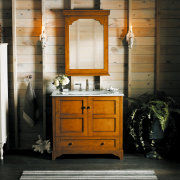 A view of a vanity from Kohler. - bathroom, bathroom accessory, bathroom cabinet, cabinetry, furniture, home, room, black