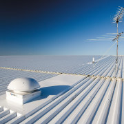 A view of the Dimond roofing. - A atmosphere of earth, cloud, daytime, energy, fixed link, horizon, line, sea, sky, wind, blue, gray
