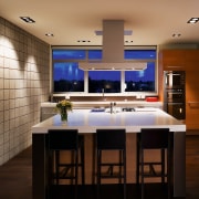 Laser Group Services Ltd provided all the lighting, cabinetry, ceiling, countertop, interior design, kitchen, room, brown