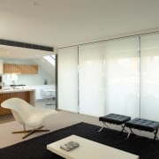 view of the interior with the white motorised ceiling, furniture, interior design, real estate, gray, white