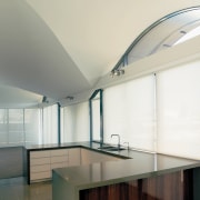 A view of some curved ceilings by Builup architecture, ceiling, daylighting, glass, house, interior design, product design, real estate, white, gray