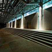 Exterior view of the new asian institute of architecture, daylighting, infrastructure, light, line, metropolitan area, public transport, structure, symmetry, urban area, black