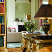 A vie wof a home painted with PPG dining room, furniture, home, interior design, living room, room, table, window, brown