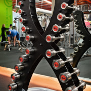 A view of some fitness equipment from Life structure, black