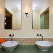 A view of the Double basin vanity, frosted bathroom, home, interior design, plumbing fixture, room, sink, gray