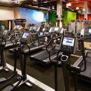 A view of some fitness equipment from Life gym, room, structure, black