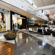 A view of Sylvia Park. - A view floor, flooring, interior design, lobby, shopping mall, gray