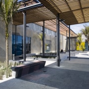 A view of Sylvia Park. - A view architecture, house, real estate, gray