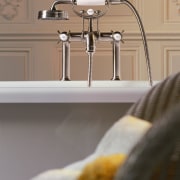 A view of some faucetry from Hansgrohe. - bathroom, plumbing fixture, product design, sink, tap, gray