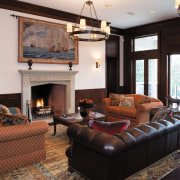 Interior view of the living area featuring  ceiling, home, interior design, living room, real estate, room, black, white